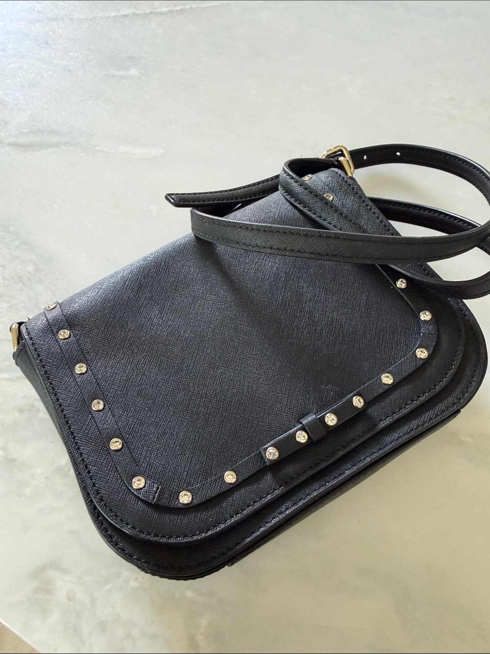 Kate Spade Black Studded Crossbody